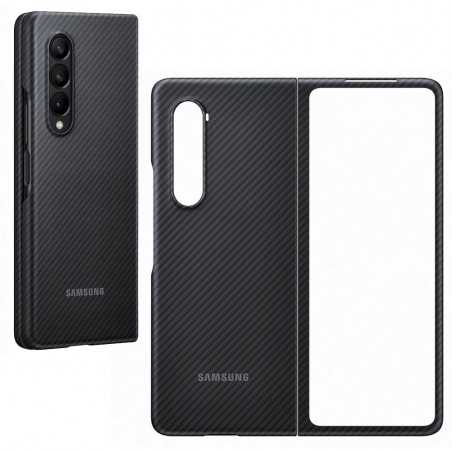 Samsung ARAMID Cover Custodia in Fibra Aramidica Per Galaxy Fold3 5G | Nero