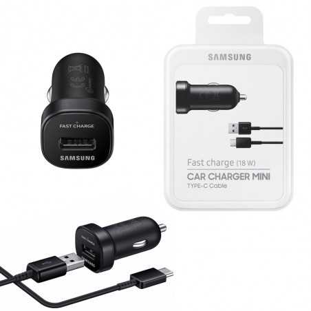 Samsung Car Charger Mini Fast + Type-C Black