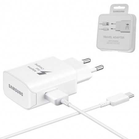 Samsung 25w EP-TA300 Fast Charge Network Charger + White Type C Cable