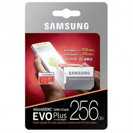 Samsung MicroSDXC da 256GB MB-MC256GA/EU EVOPLUS Classe 10 + SD Adapter