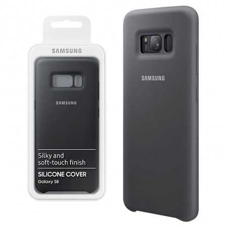 Samsung SilIcone Cover EF-PG955TS Per Galaxy S8+ Silver/Grey