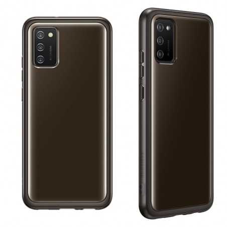 Samsung Soft Clear Cover EF-QA026TBE Per Galaxy A02S A025 | Nero