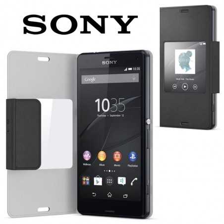 Sony Style Custodia con supporto e finestra SCR26 Xperia Z3 Compact Nero