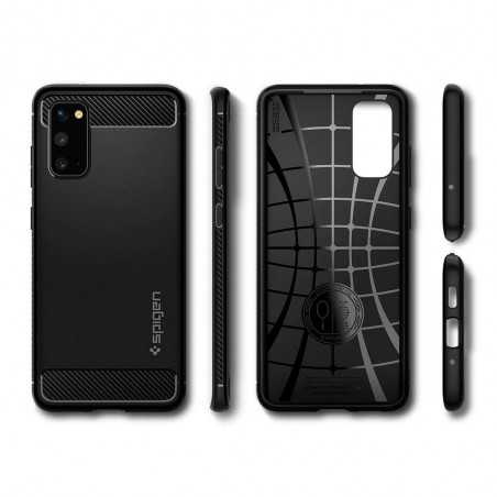 SPIGEN Armor Cover for Galaxy S20 Case With Black Matte Finish