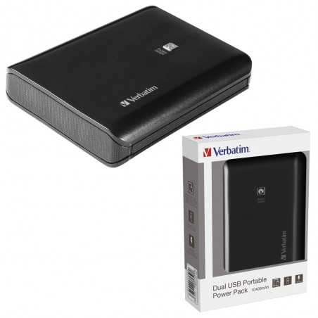 Verbatim Portable PowerPack 10400 mAh Dual Usb