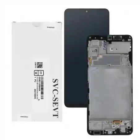 Samsung Service Pack Display LCD + FRAME Per Galaxy A22 4G SM-A225F/FN | Nero