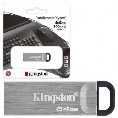 Kingston Kyson Pen Drive Flash USB 3.2 DataTraveler 200MB / s 32GB 64GB 128GB 256GB