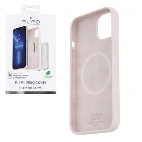 Puro Cover ICON MAG Custodia in Silicone Liquido Con Interno in Microfibra Per IPhone 14 Pro