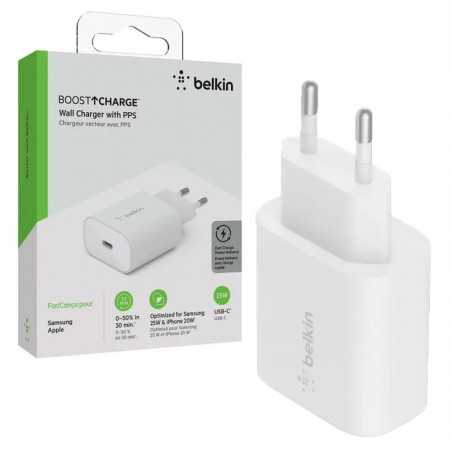 Belkin Caricabatterie da parete USB-C Con PPS 25W 3.0 | Bianco