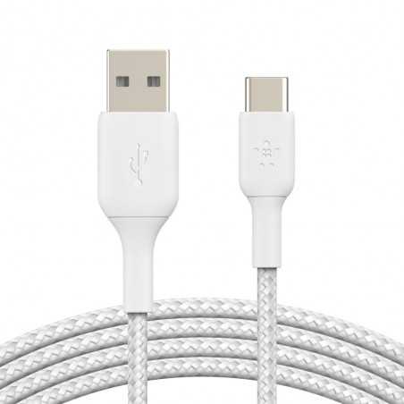 Belkin BOOST CHARGE Braided USB-C to USB-A Cable | 1mt