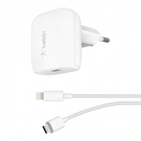 Belkin 20W BOOST CHARGE PD USB-C Wall Charger + USB-C to Lightning Cable
