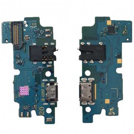 Samsung Original USB Type-C Charging Connector with Microphone Flex Board for Galaxy A20 SM-A205