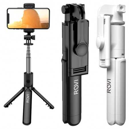 Rovi Selfie Stick for devices up to 9.2" Adjustable height from 24 to 67cm Wireless 4.2 Battery 3v