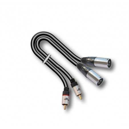 AUDIODESIGN PRO Cavo Adattatore X-PRO da 2 RCA M a 2 XLR3 M da 1,5 mt