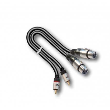 AUDIODESIGN PRO Cavo Adattatore X-PRO da 2 XLR F a 2 RCA M da 1,5 mt 